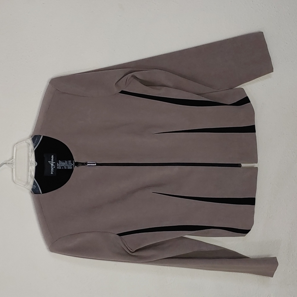 Positive Attitude Women's Size 8 Petite Zip Up Blazer